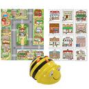 TTS Bee-Bot Programmable Robot with Community Mat and 3D Community Construction Kit Bundle - STEM Learning Coding Robot Toy for Kids Age 3+ Years