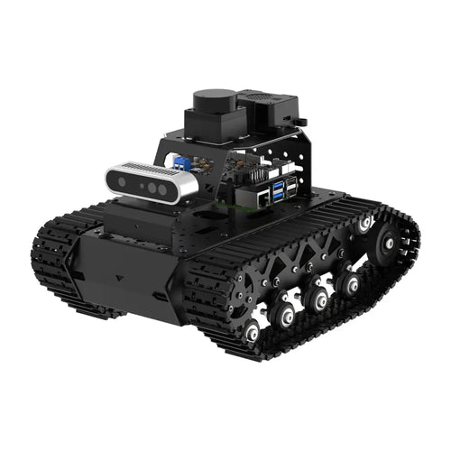 Hiwonder MentorPi T1 Raspberry Pi Robot Car – Tank Chassis, ROS2 AI Coding Robot with Large AI model ChatGPT, SLAM and Autonomous Driving (Advanced Kit Without Raspberry Pi 5)