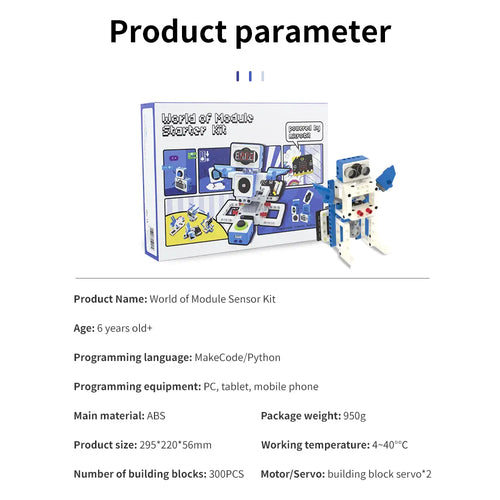 Yahboom Programmable Sensor Kit for micro:bit V2 Board (w/ micro:bit)