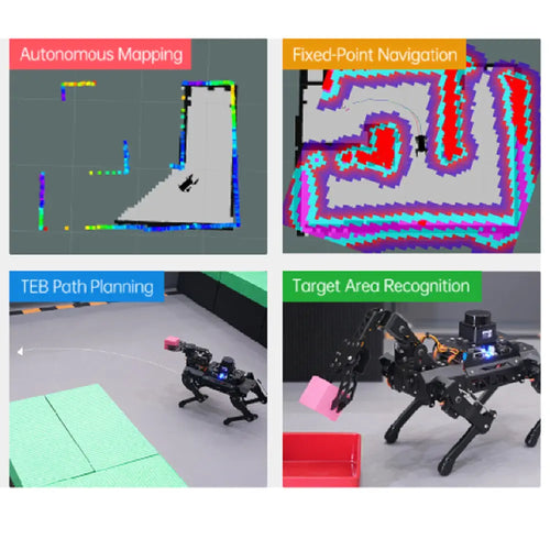 Hiwonder PuppyPi Pro Quadruped Robot with AI Vision Powered by Raspberry Pi 5 ROS Open Source Robot Dog (Ultimate kit with Raspberry Pi 5 4GB)