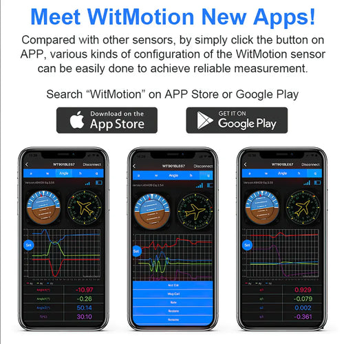 Witmotion WT9011DCL MPU9250 Bluetooth Accelerometer Sensor, High-Precision 9-Axis Gyroscope, Angle (XY 0.2), Magnetometer, 3-Axis AHRS IMU for Arduino