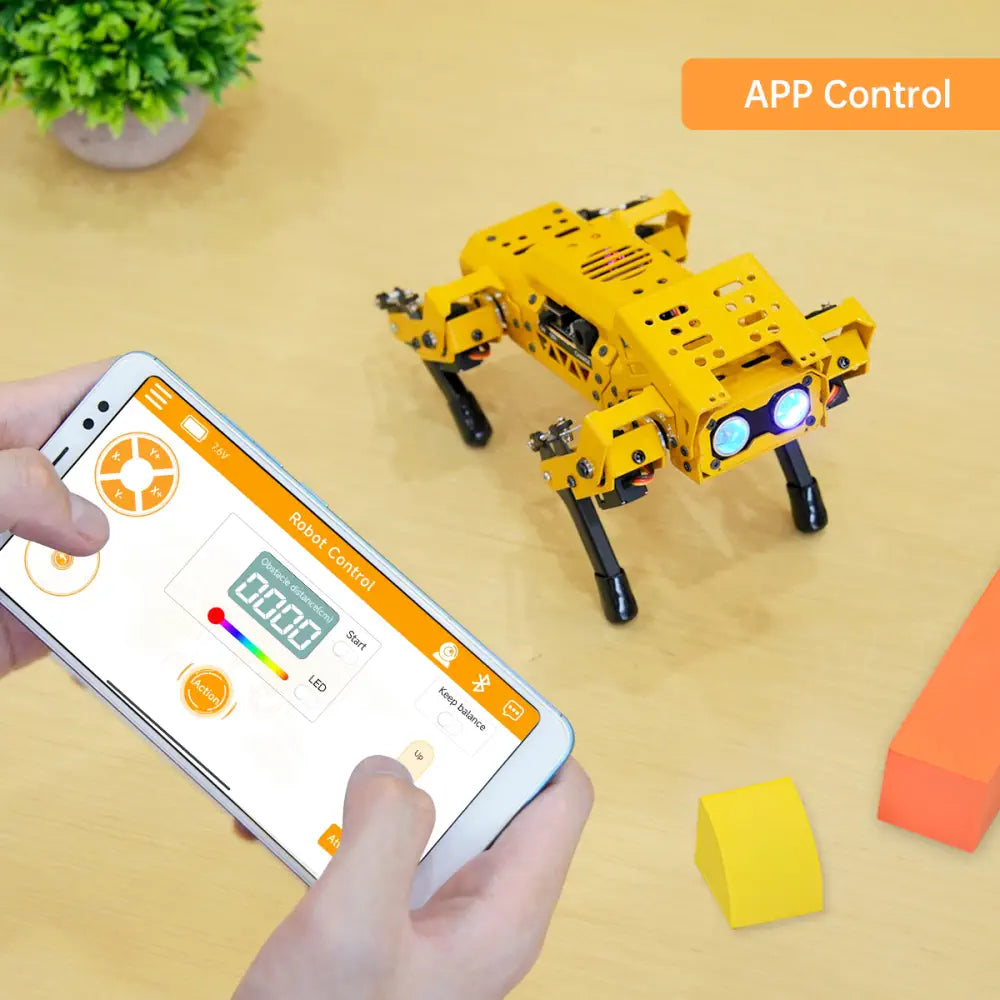MechDog Hiwonder Open Source AI Robot Dog with ESP32 Controller