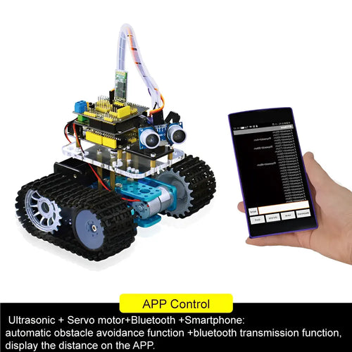 KEYESTUDIO DIY Mini Tank Smart Robot car kit for Arduino