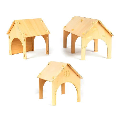 TTS 6 Bee-Bot Programmable Robots with Docking Station, Wooden Tunnels &amp; FREE 10-pcs Clip on Shells White - STEM Learning Coding Robotics for Kids Age 3+