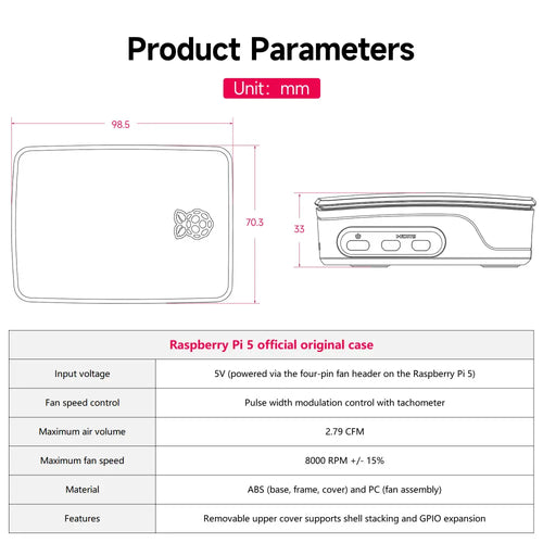 Raspberry Pi 5 Official Case