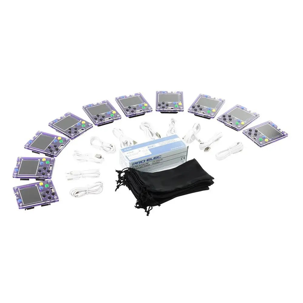 Kitronik ARCADE Max Class Pack for MakeCode Arcade – 10 Programmable Gamepads, Full‑Color LCD, Coding &amp; STEAM Learning