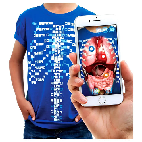 Curiscope Augmented Reality Kids T-Shirt Virtuali-Tee Smart Clothing Children Fun Learning Gift - Small