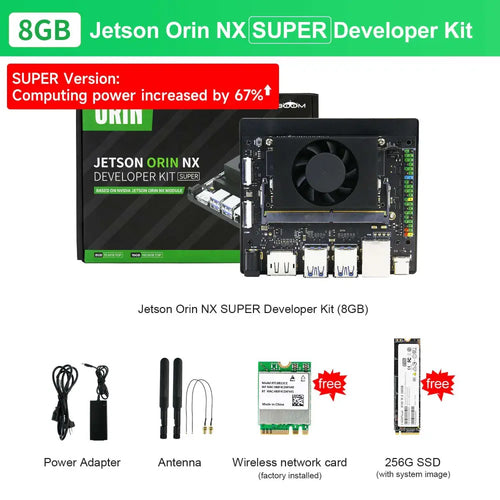 Jetson Orin NX Developer Kit 8GB RAM Super Version with NVIDIA Core Module for ROS AI Deep Learning