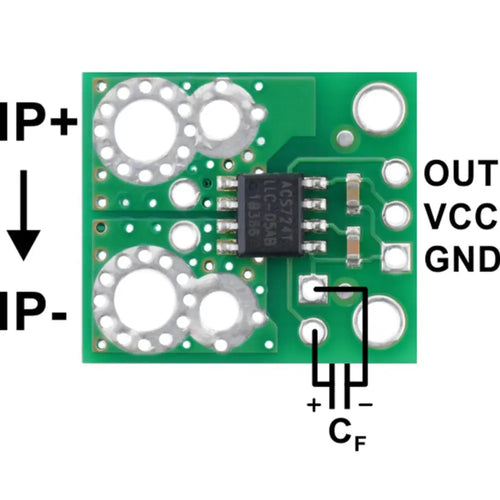 ACS724 Current Sensor Carrier (0-30A)