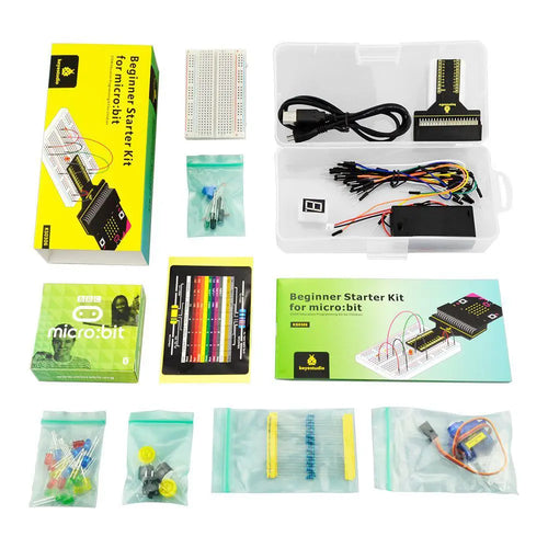 KEYESTUDIO Beginner Starter Kit for Micro:bit, Educational STEM DIY Programmable Coding Project Lessons Kits