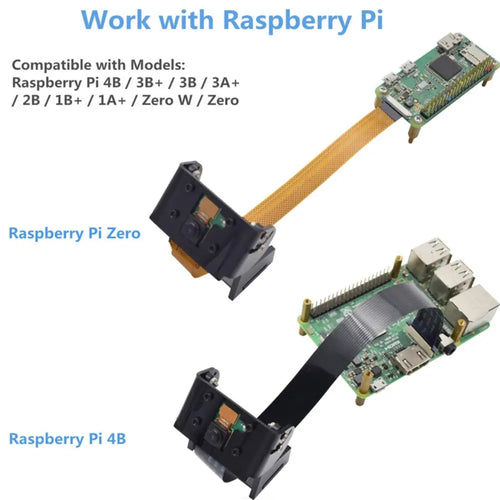 Adeept 5MP OV5647 Camera for Raspberry Pi w/ Adjustable Holder & Ribbon Cable