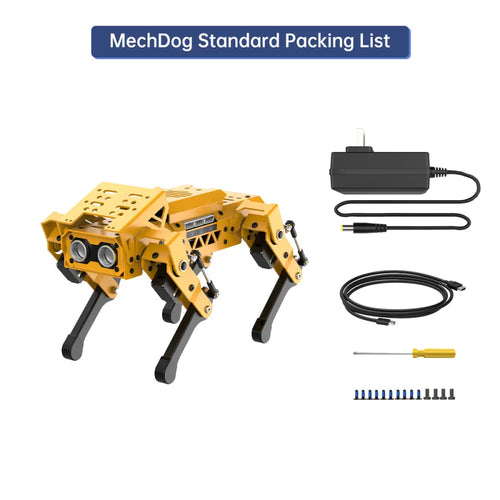 MechDog Hiwonder Open Source AI Robot Dog with ESP32 Controller, High-Speed Coreless Servos Support Scratch, Arduino, and Python - Standard Kit