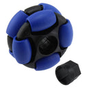 AndyMark 2in. Dualie Omni Wheel 1/2in. Hex Blue
