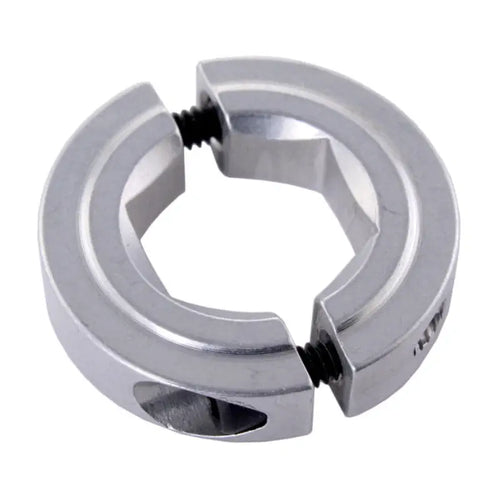 AndyMark 1/2 in. Hex Collar Clamps Silver, Thin (0.25 in.), 2 Part
