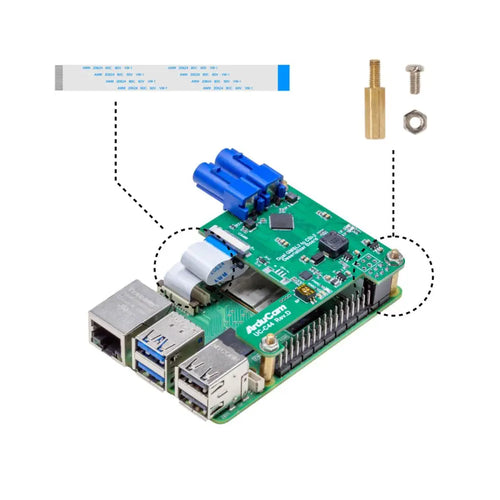 Arducam GMSL2 8MP Camera Extension Kit for Raspberry Pi