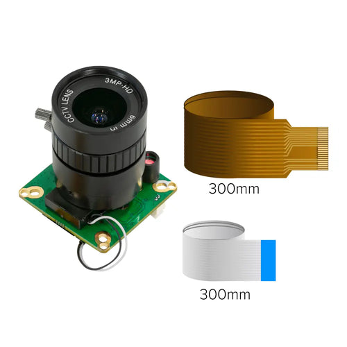 Arducam 12.3MP IMX477 IR-CUT Camera Module for Raspberry Pi (6mm CS Lens)