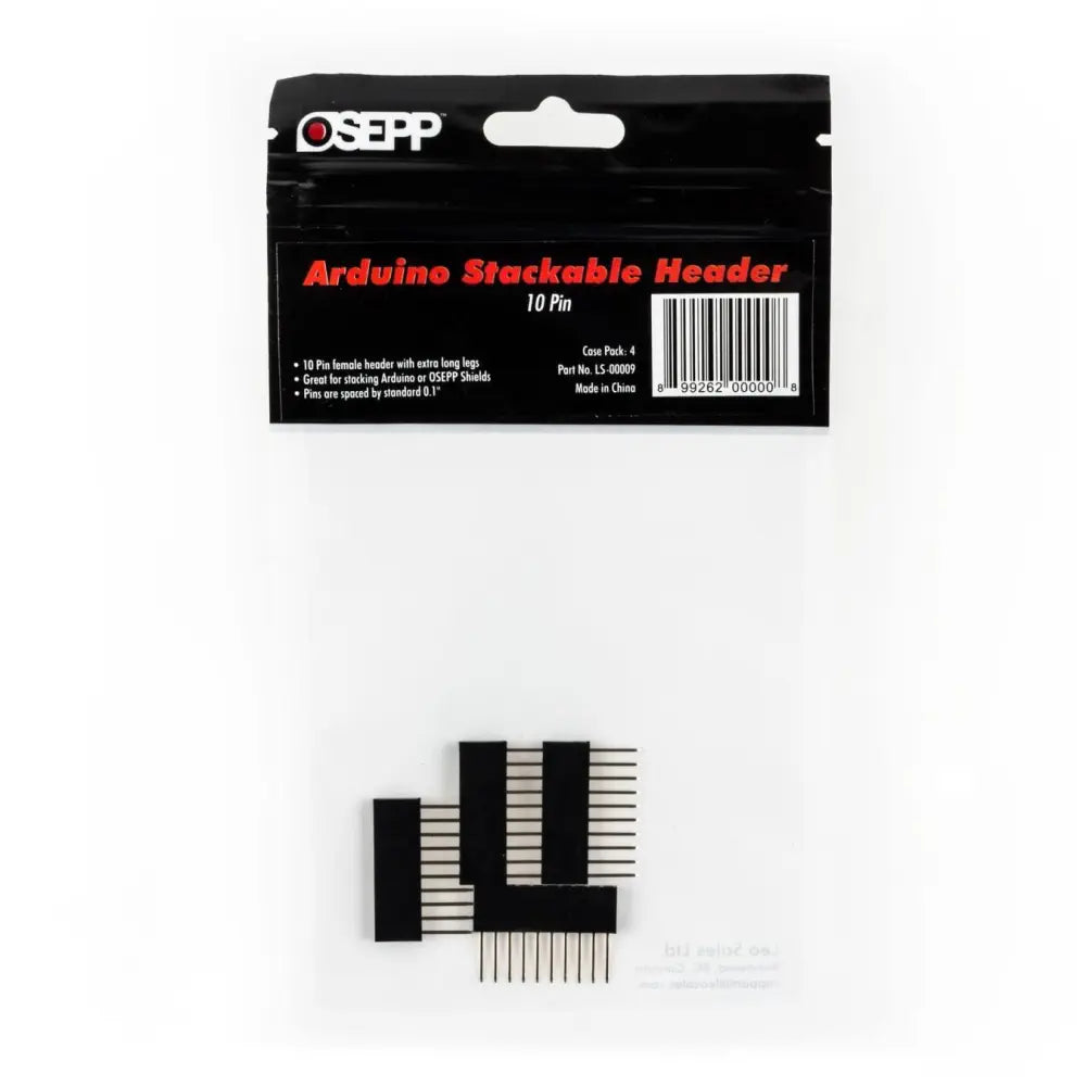 Arduino Stackable Header - 10 pin (4pk) - RobotShop