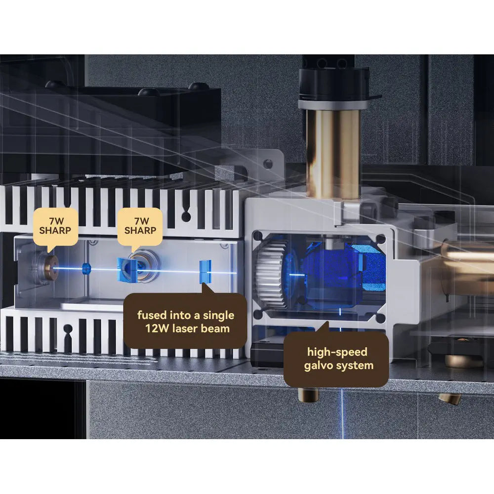 AtomStack Atelier AI Diode Laser Engraver w/ Built-in Camera