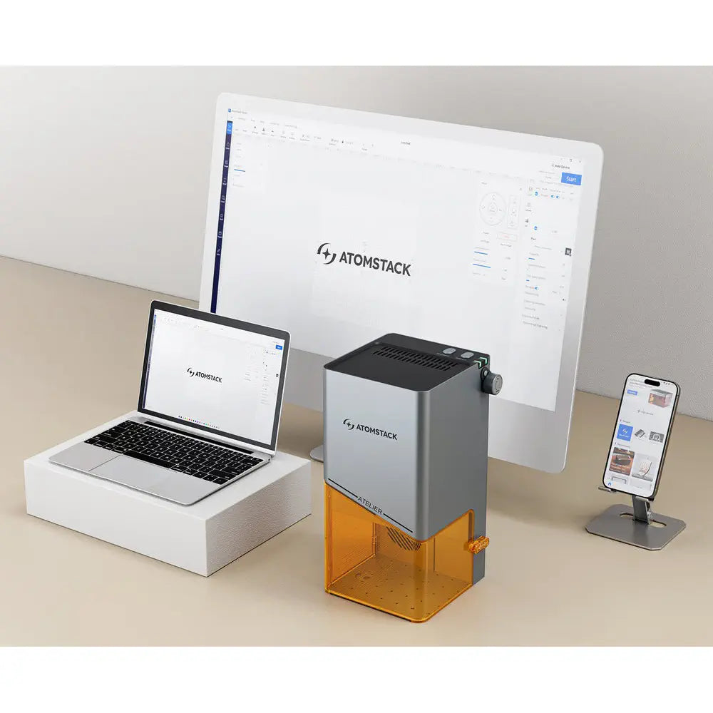 AtomStack Atelier AI Diode Laser Engraver w/ Built-in Camera