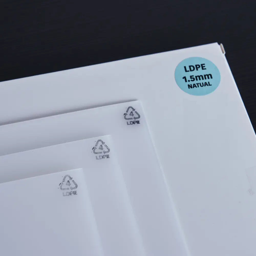 MyYard Nature White LDPE Sheets 19.75 x 12 inch 0.06 inch Thickness (10x)