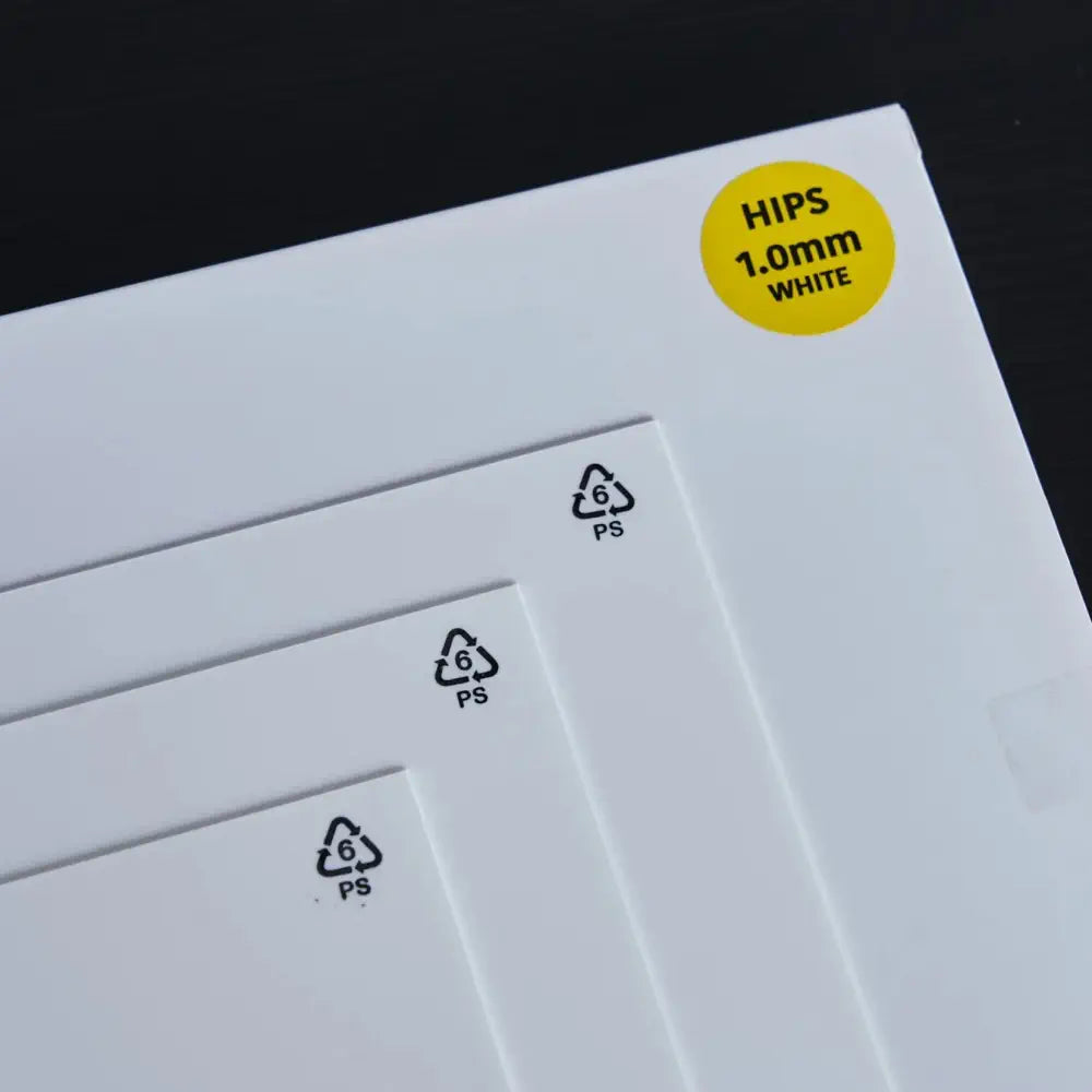 MyYard White HIPS Sheet 19.75 x 12 inch 0.02 inch Thickness (30x)