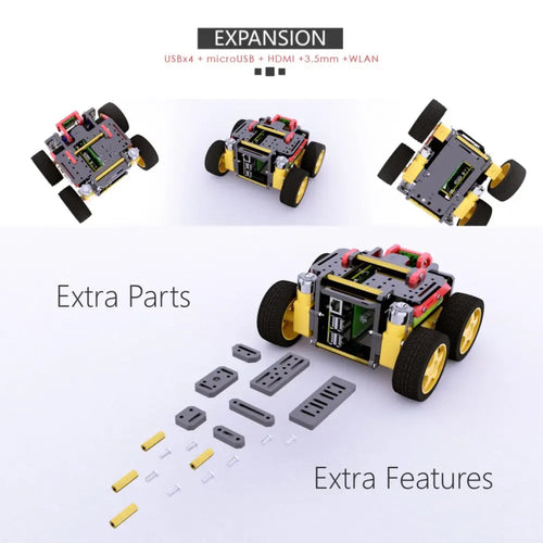 Adeept AWR 4WD WiFi Smart Robot Car Kit for Raspberry Pi