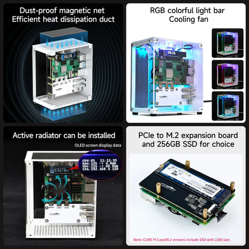 CUBE Pi Protective Case For Raspberry Pi 5-Basic version