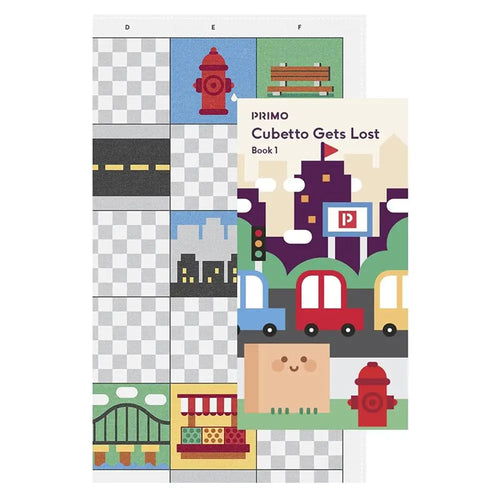 Primo Cubetto Big City Adventure Map Educational Fabric Play Mat, Kids Learning Coding Programming Robot Toy Playmat, Educational Fun Toy for 3+ Years Children