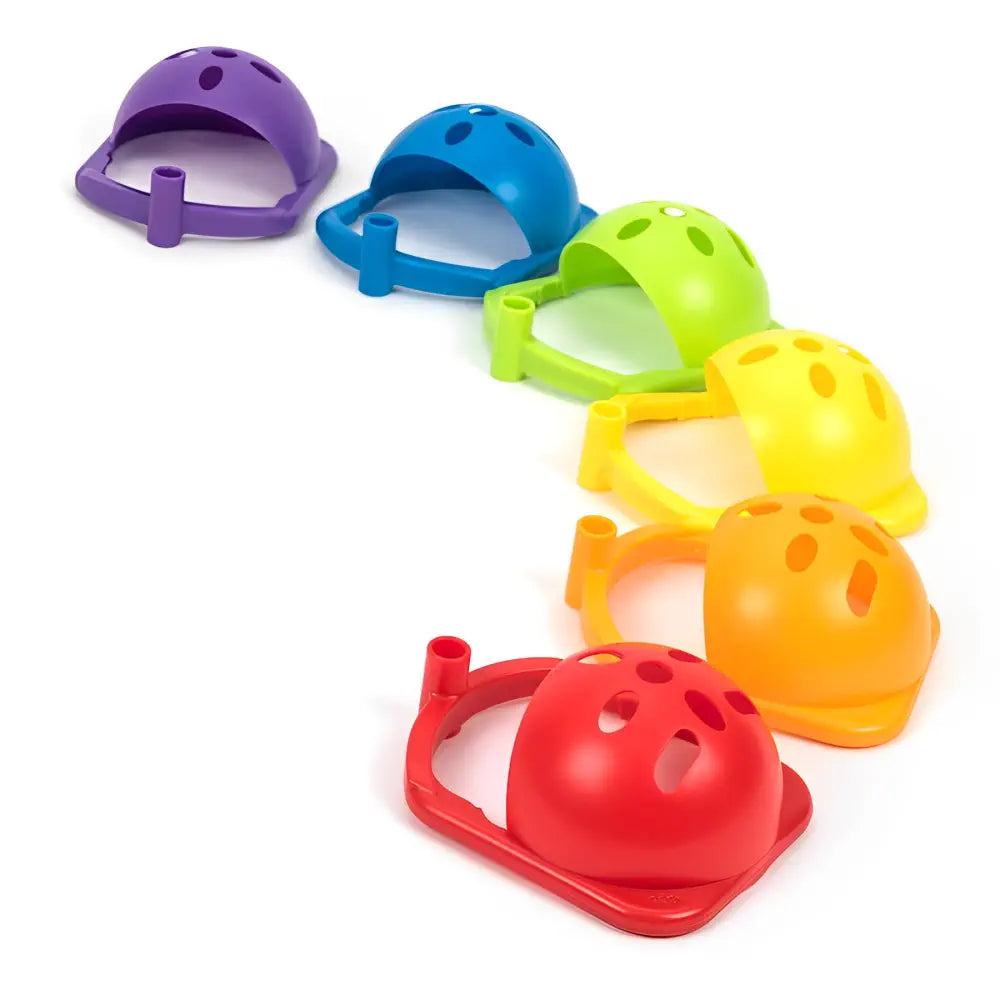 TTS Pen Holder for Bee-Bot (6x) - Rainbow Colored Click On Shells - Classroom Coding Accessories - Enhances Programming Skills &amp; Directional Learning - Educational Toy Set