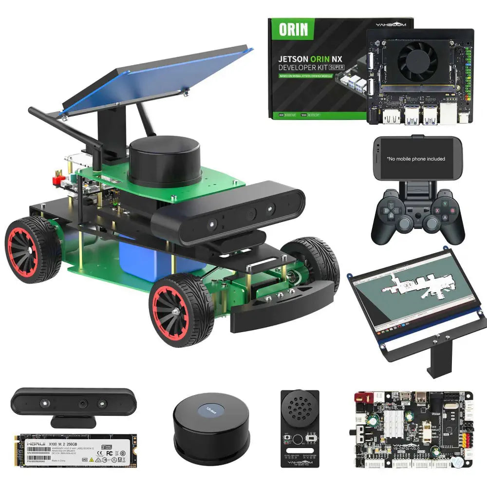 Yahboom Rosmaster R2 ROS2 Robot Ackermann Structure-Ultimate with Orin NX SUPER-16GB board
