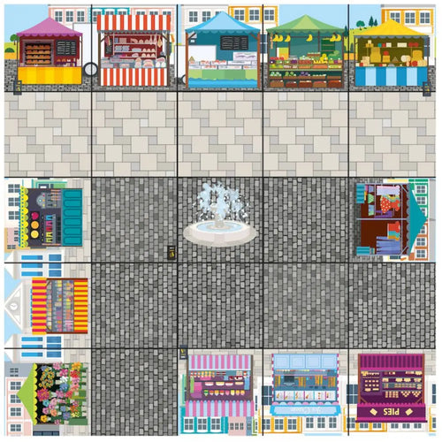 TTS Bee Bot &amp; Blue Bot Marketplace Mat