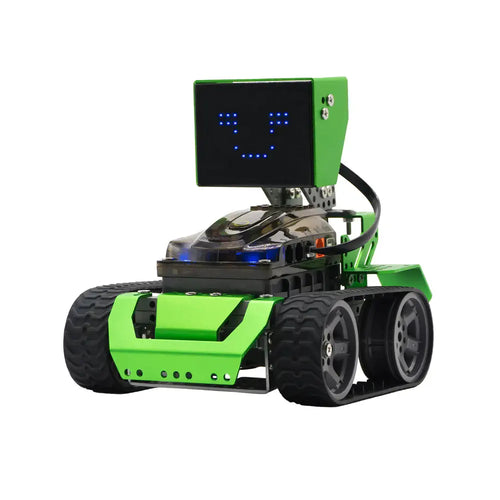 Robobloq Qoopers 6 in 1 Programming Robot Building Kit with Remote Control, LED Martrix, Ultrasonic Sensor for Scratch Arduino Python Learning, Coding Toy for Kids