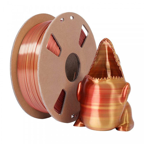 3D Printing Canada Gold/Copper - Polychromatic Dual Colour Silk PLA Filament - 1.75mm, 1 kg