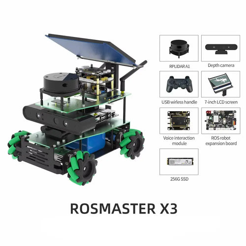 ROSMASTER X3 ROS2 Robot with Mecanum Wheel -Superior without Orin SUPER Board