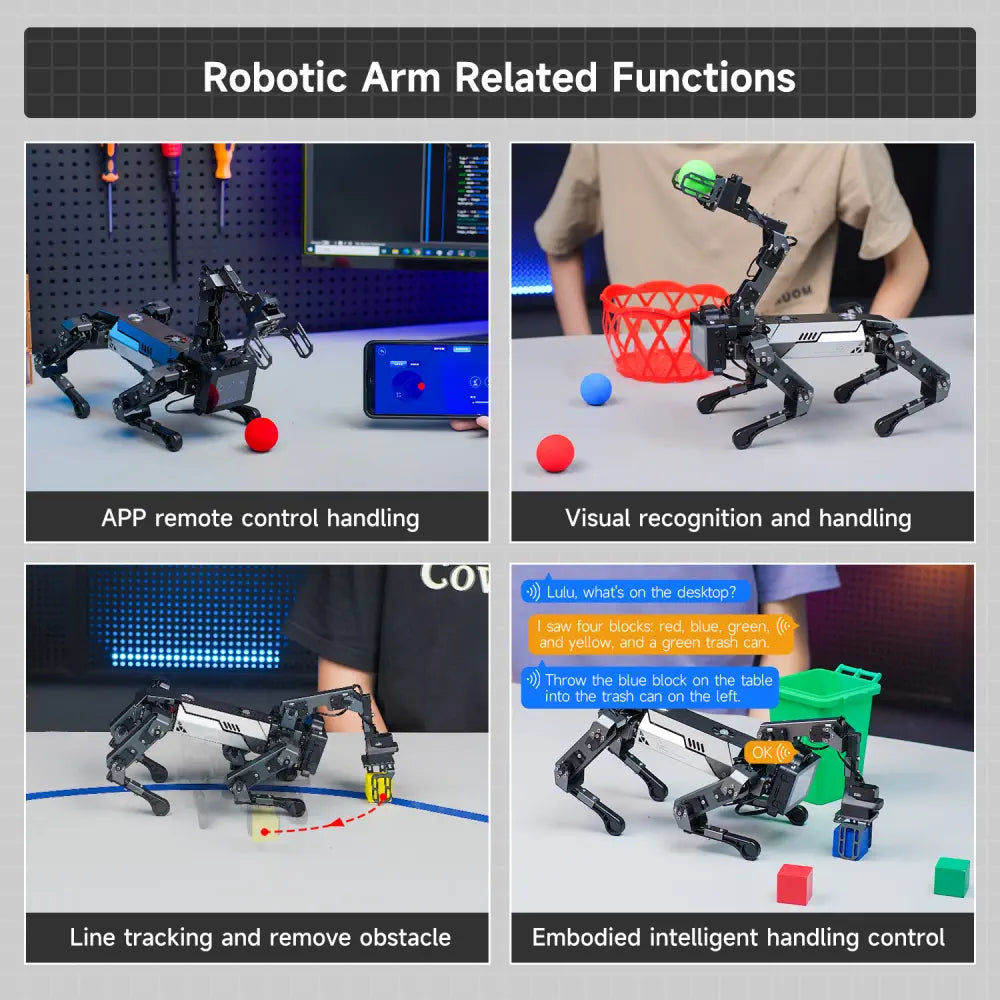 Yahboom DOGZILLA-Lite 15DOF AI Large Model Bionic Robot Dog Powered by Raspberry Pi CM5 Module