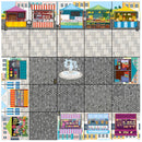 TTS Blue Bot Classroom Bundle with 49x A5 Sequence Cards, 1x Marketplace Mat, 1x People Who Help Us Mat and 1x Fairy Tale Mat