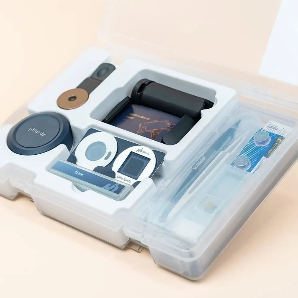 uHandy Pro Mobile Microscope Science Kit – 45×–270× Portable Smartphone/Ta­blet Microscope with Hi-Mag Pro Lens for STEM, Education &amp; Field Exploration