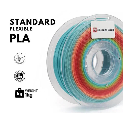 Black Standard Flexible PLA Filament - 1.75mm, 1kg