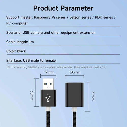 USB Extension Cable USB 2.0 Extension Cables For Smart Laptop PC TV Mini Fast Speed Fast Data Cable