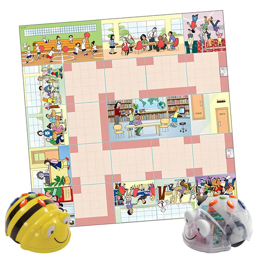 Terrapin School Mat for Bee-Bot or Blue-Bot Educational Coding Robot Kids Classroom Activity Playmat for Preschool or Elementary