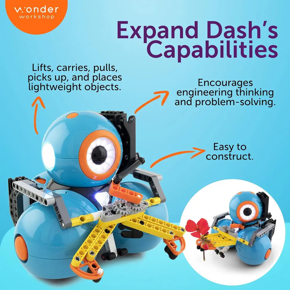Wonder Workshop Dash Robot Wonder Pack – STEM Coding Toy for Kids 6+ | Programmable Educational Robot