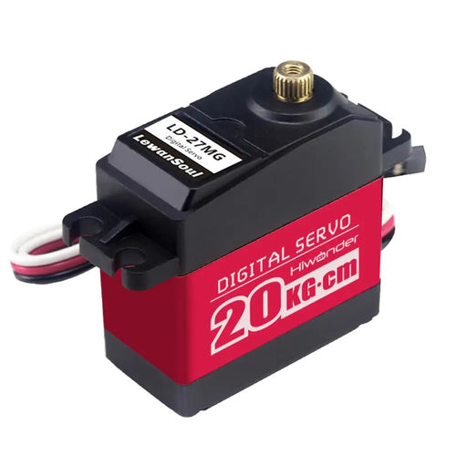 Hiwonder LD 27MG Full Metal Gear Digital Servo w/ 270 deg Control Angle, Aluminium Case for Robot RC Car