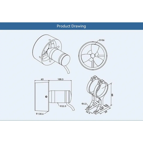 CubeMars SW17 underwater thruster for ROV