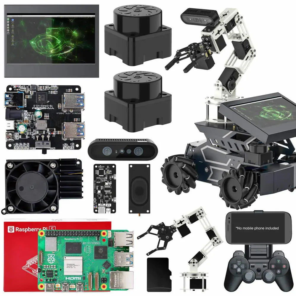 Yahboom ROSMASTER M3 Pro ROS2 Robot -Raspberry Pi 5 Version