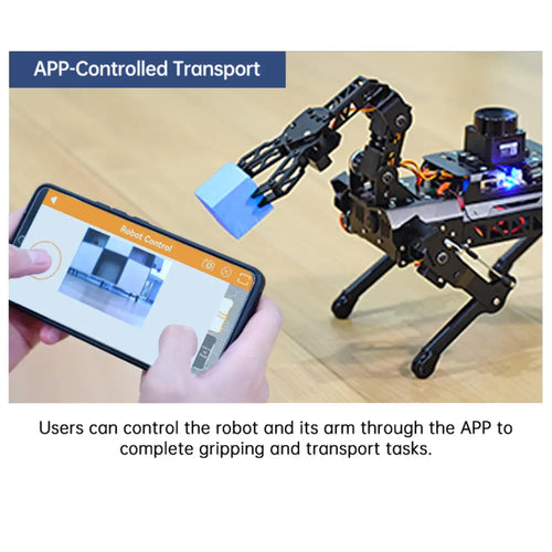 Hiwonder PuppyPi Pro Quadruped Robot with AI Vision Powered by Raspberry Pi ROS Open Source Robot Dog (Ultimate kit with Raspberry Pi 4B 4GB)