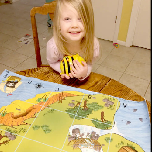 TTS Bee Bot &amp; Blue Bot Treasure Island Mat