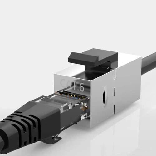 CAT6 Ethernet Cable Connector (metal cover)