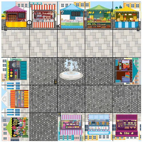 TTS 3 Blue Bot Classroom Bundle with 4 Activity Robot Floor Playmat, STEM Learning and Teaching Coding Robotics