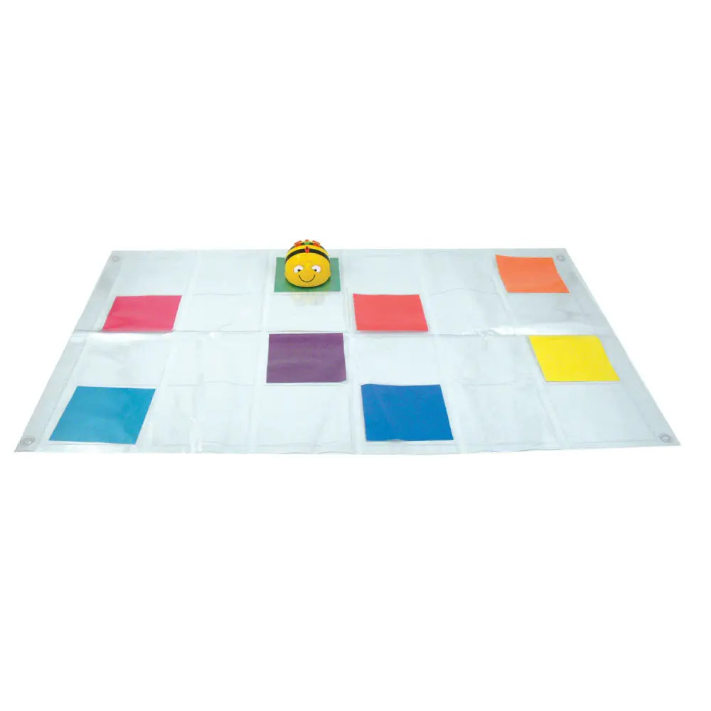 TTS Bee-Bot Transparent Pocket Mat 4×6 – Coding &amp; STEM Learning Mat for Bee-Bot &amp; Blue-Bot Robotics Play