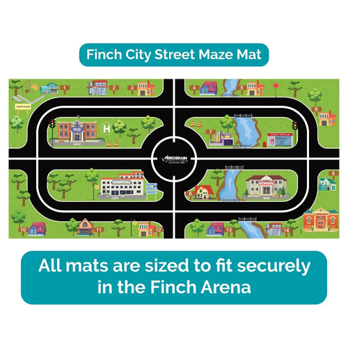 BirdBrain Finch City Street Maze Mat